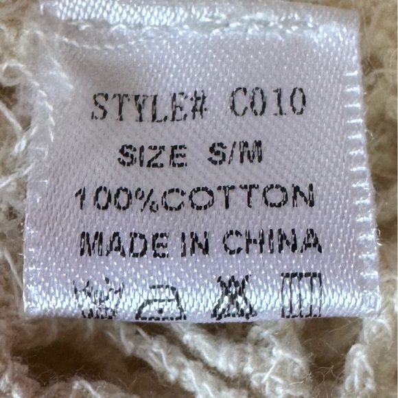 Fashion Nova Ivory Cotton Crochet Lace Top Swim Coverup Women’s Small Medium - Picture 12 of 13